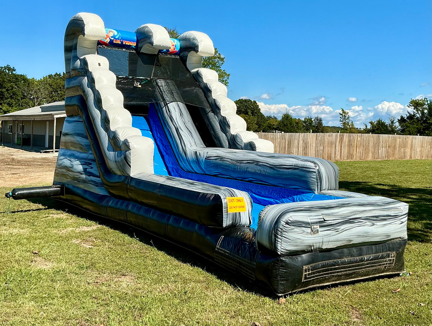 Black/Gray Single Lane Slide