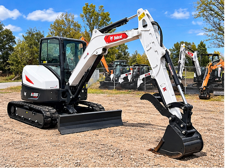 Bobcat E55-R2 Compact Excavator Cabbed