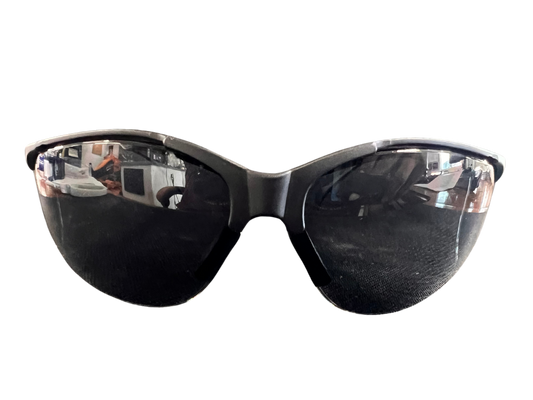 Safety Glasses- ANSI Z87.1 High Impact- Black, Black Lens