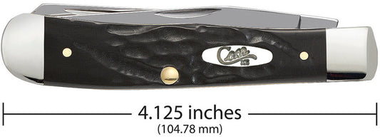 Black Synthetic Rough Jig Trapper 4 1/8 in (10.5 cm) closed, 4.0 oz (