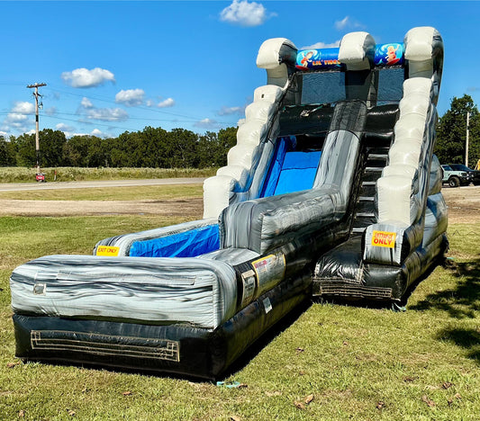 Black/Gray Single Lane Slide