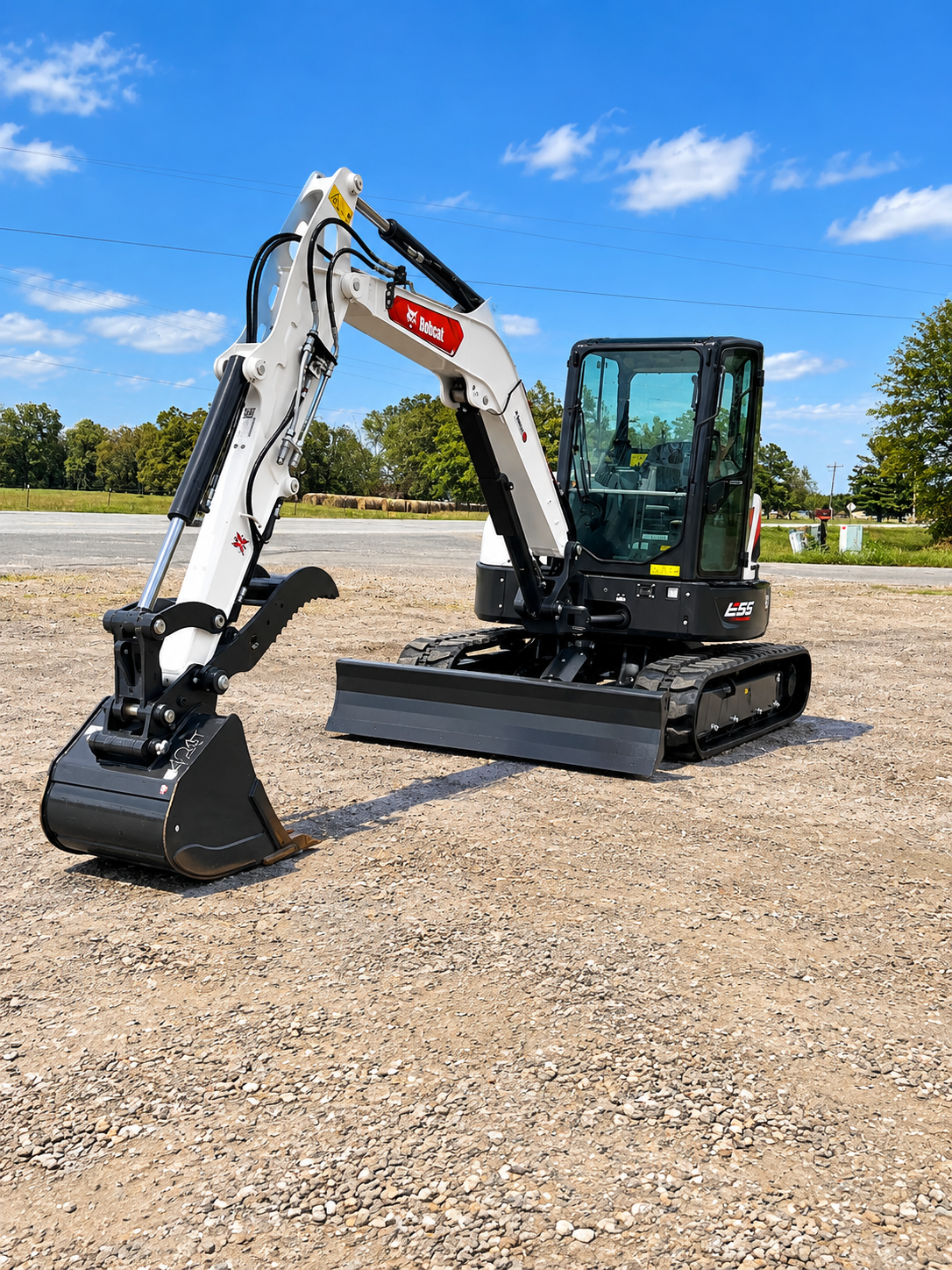 Bobcat E55-R2 Compact Excavator Cabbed