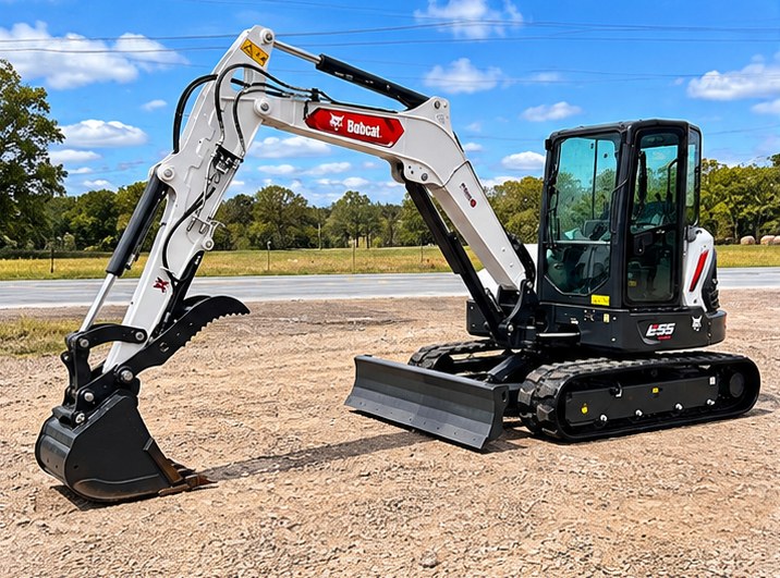 Bobcat E55-R2 Compact Excavator Cabbed