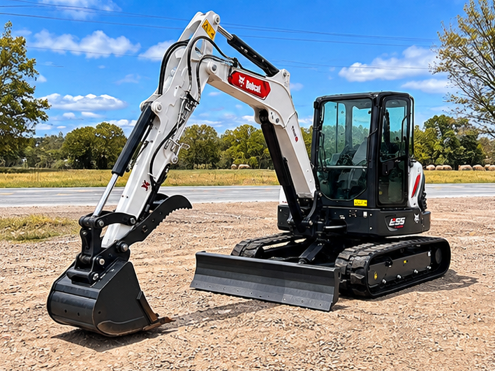 Bobcat E55-R2 Compact Excavator Cabbed